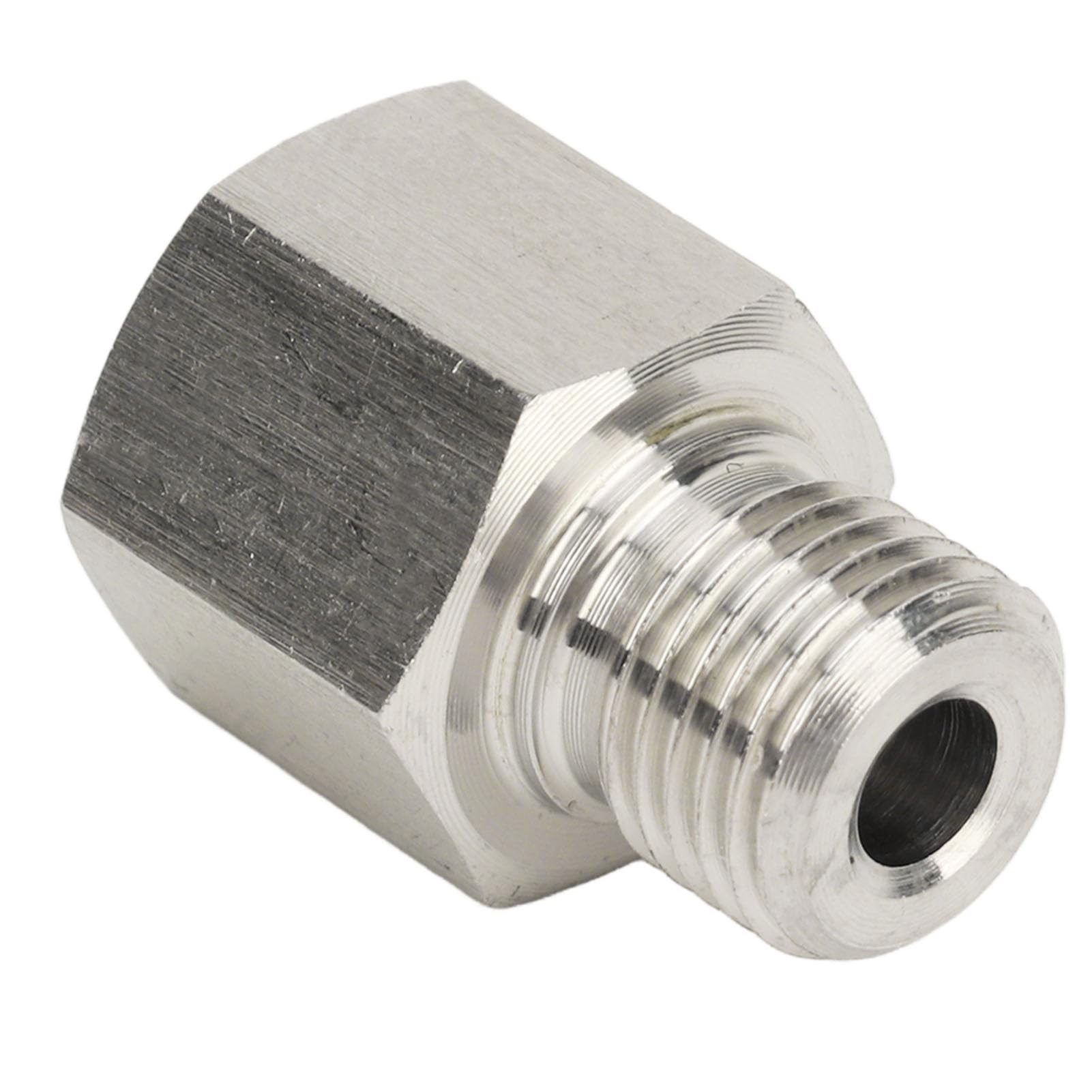 Adattatore Mittente Manometro in Acciaio Inossidabile, Adattatore da 1/8 Pollici NPT Femmina a M10x1,0 Maschio con Guarnizione, Tenuta Affidabile a Tenuta Stagna