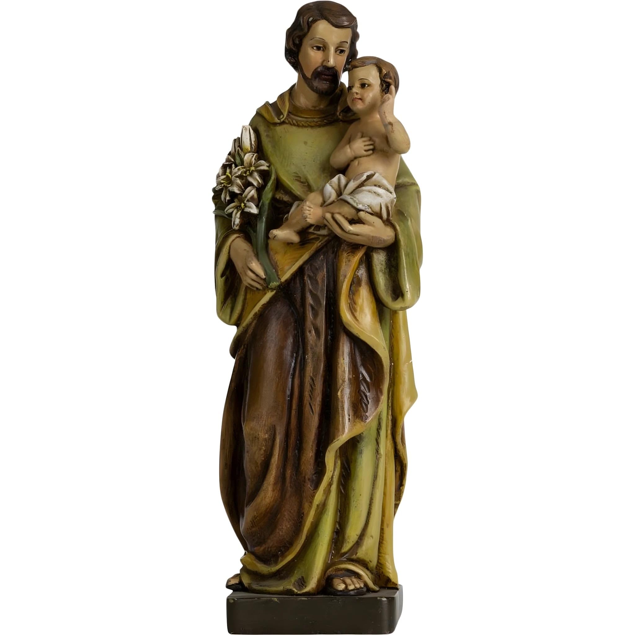 Saint Joseph with Baby Jesus and Lily