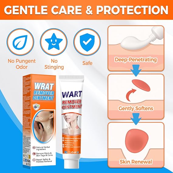 Skin Tag Remover and Verruca Treatment, 20g Wart Removal Cream for Effective and Safe Results. Gently Removes Corns on Feet and Hands, Keeps Skin Smooth and Healthy (20g)
