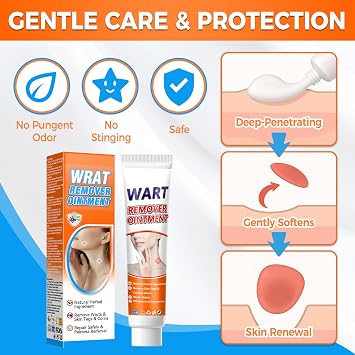Skin Tag Remover and Verruca Treatment, 20g Wart Removal Cream for Effective and Safe Results. Gently Removes Corns on Feet and Hands, Keeps Skin Smooth and Healthy (20g)