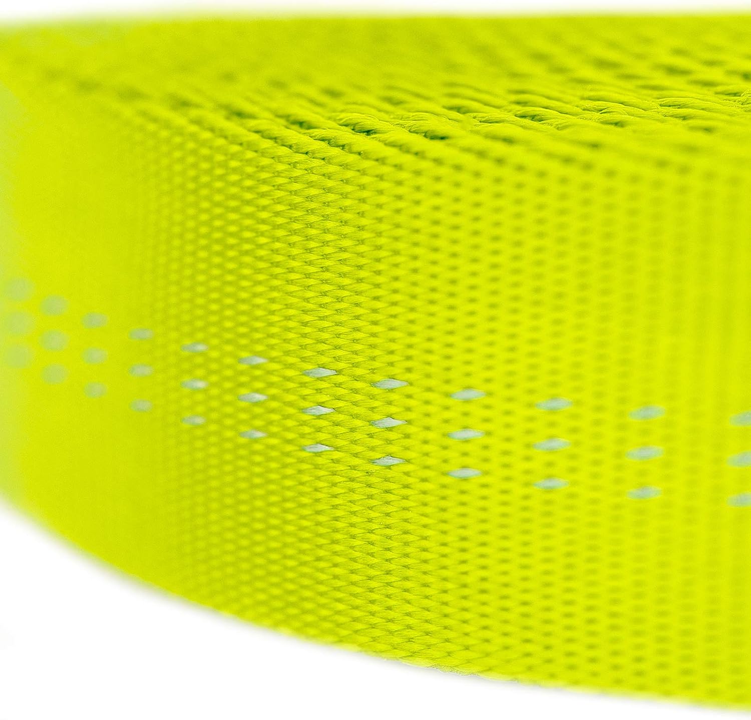 Country Brook Design - 1 Inch Hot Yellow Climbing Spec Tubular Nylon Webbing, 100 Yards