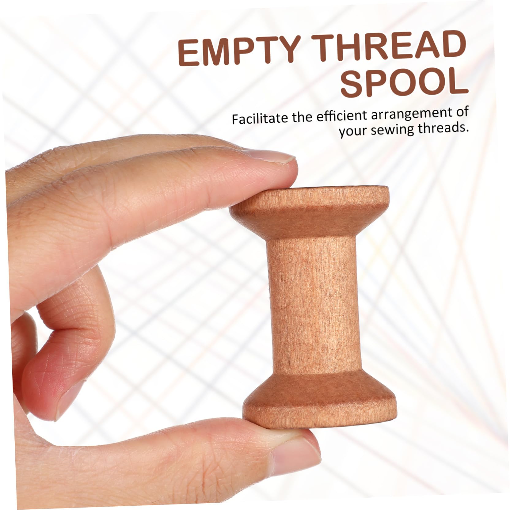 STOBOK 100pièces Spools Bois pour Fil à Broder Vides pour Couture Et Artisanat Support Pratique Bois