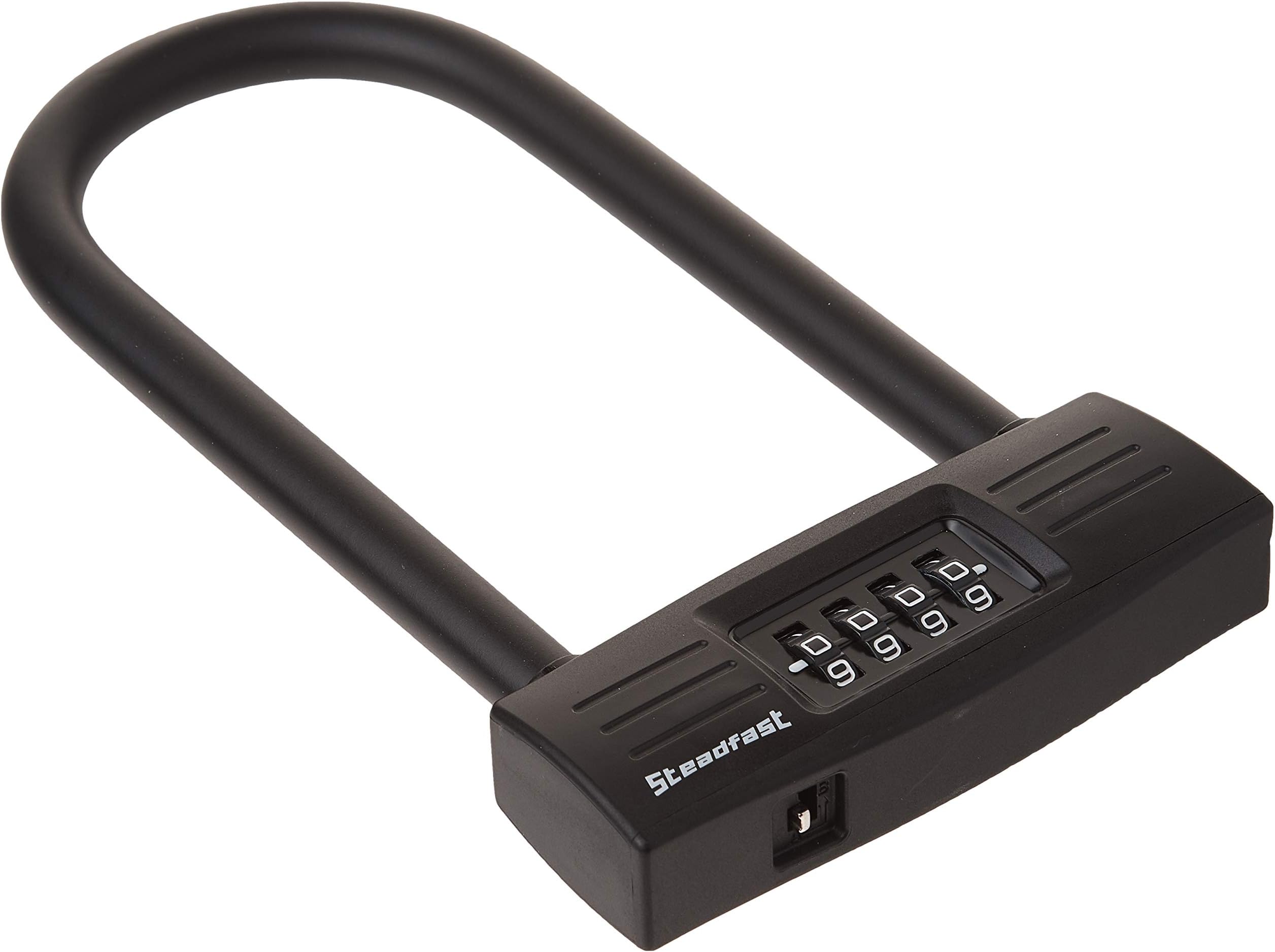 U lock Bike lock - Resettable Combination U lock / D lock for Bicycles - Secure your bike while eliminating the need to carry the key. Set your own easy to remember code