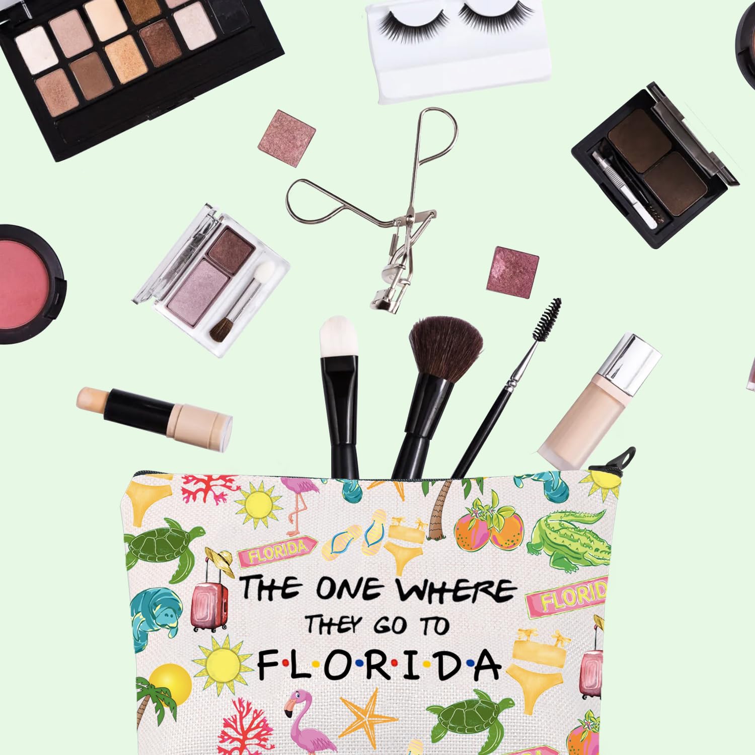 Florida Trip Makeup Bag The Sunshine State Gift Beach Lover Gift Florida Souvenir Gift Florida Travel Bag Florida Housewarming Gift Vocation Gifts (Florida UK) - Image 3
