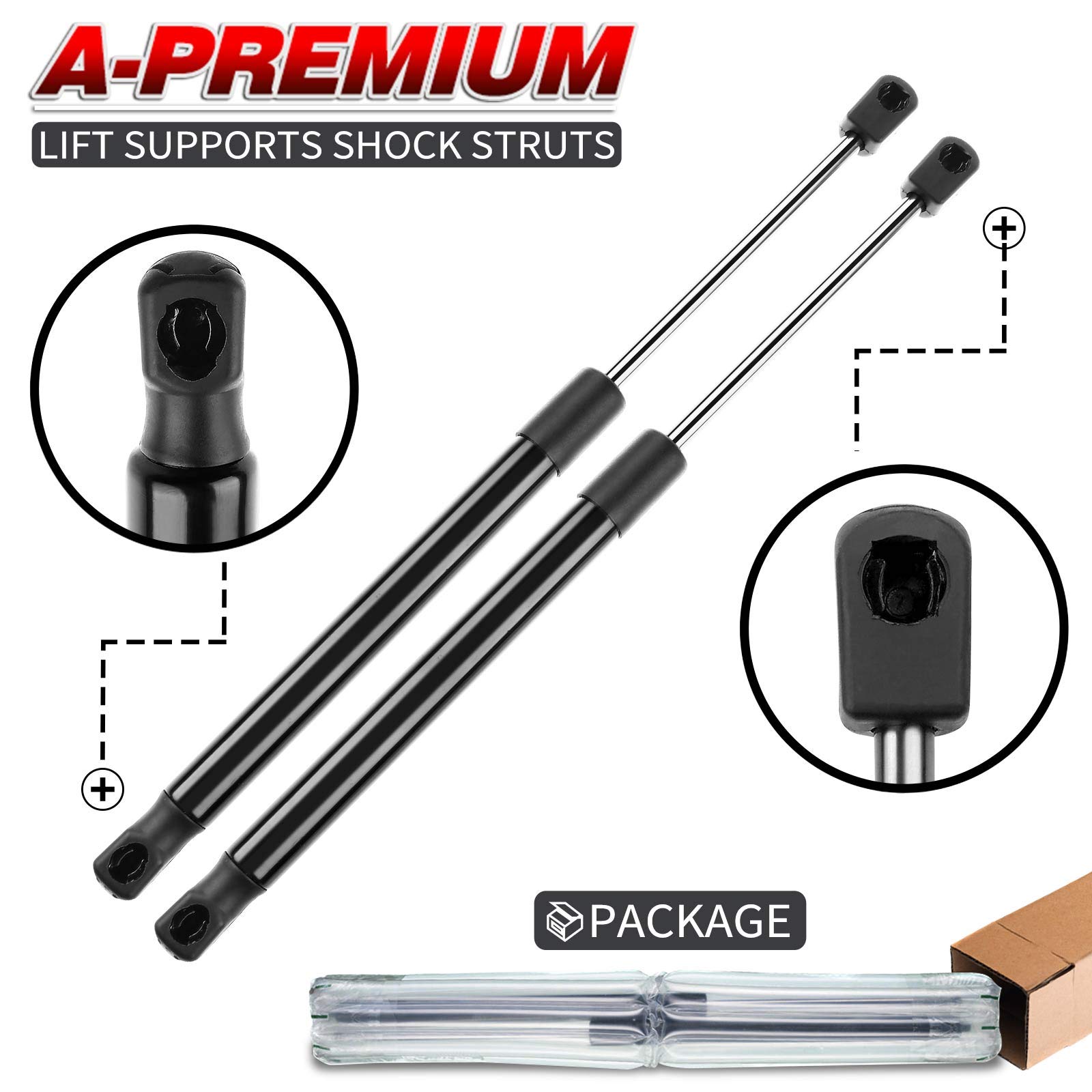 A-Premium Rear Hatch Lift Supports Compatible with AMC Concord 78-83 Eagle 80-87 Spirit 79-83 Ford Mustang II 1977-1978 2-PC Set