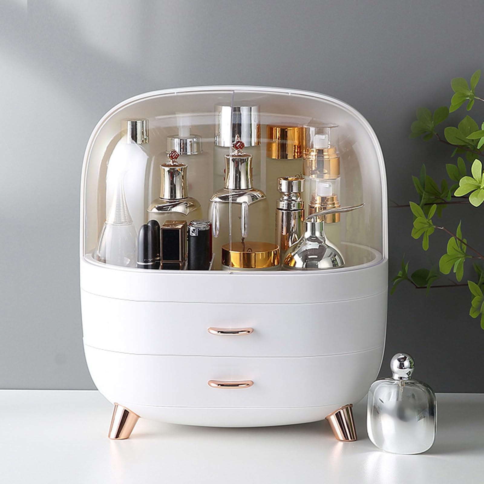 Caja de Almacenamiento para cosméticos y Accesorios Cajón de Maquillaje de Gran Capacidad Contenedor de joyería Impermeable con cajones Caja de Almacenamiento de cosméticos