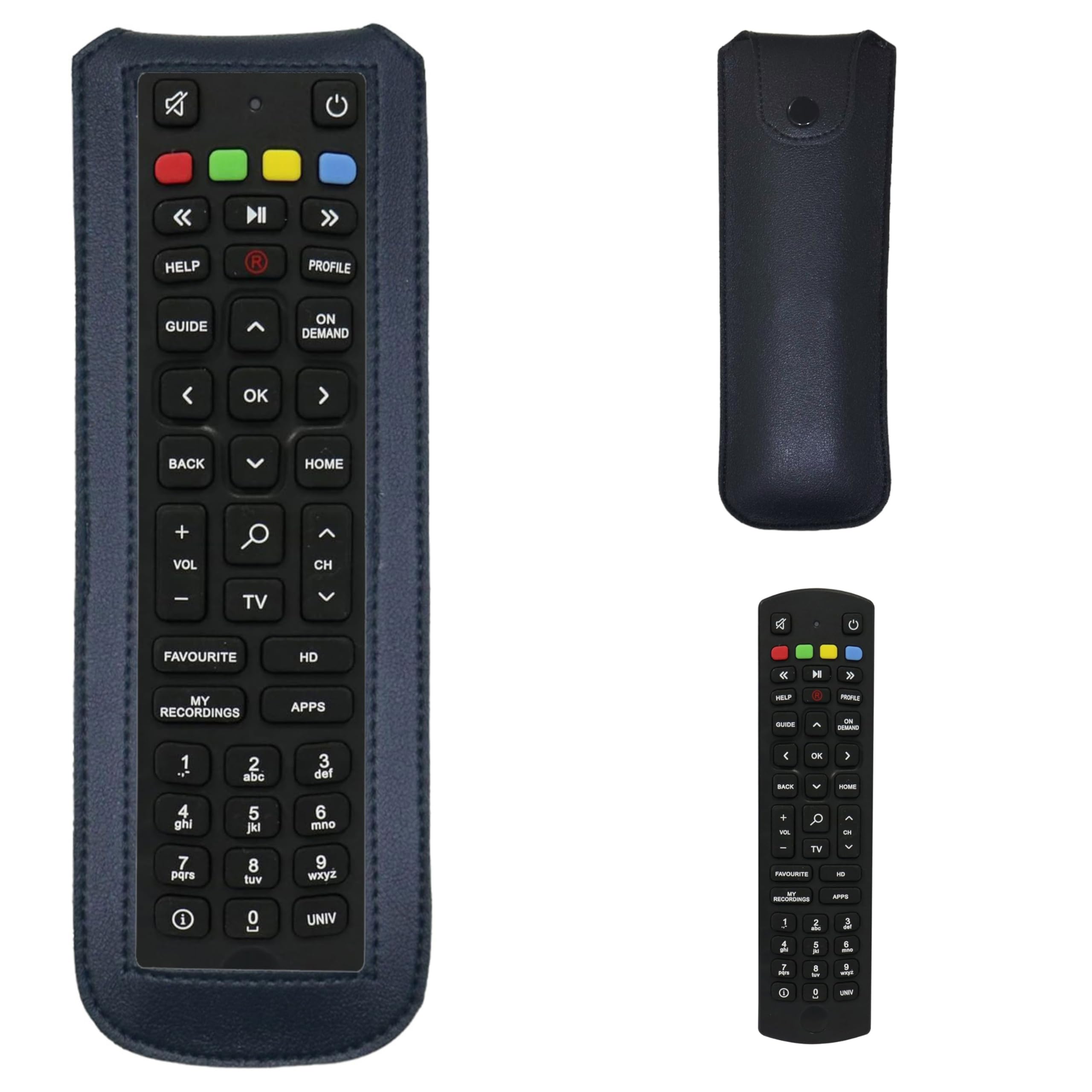 Zaoma Protective Case PU Leather Cover Holder Pouch Compatible for Remote of JIO Settop Set up Box Remote Control - Black (B0D1YMK3ZM) Amazon Price History, Amazon Price Tracker