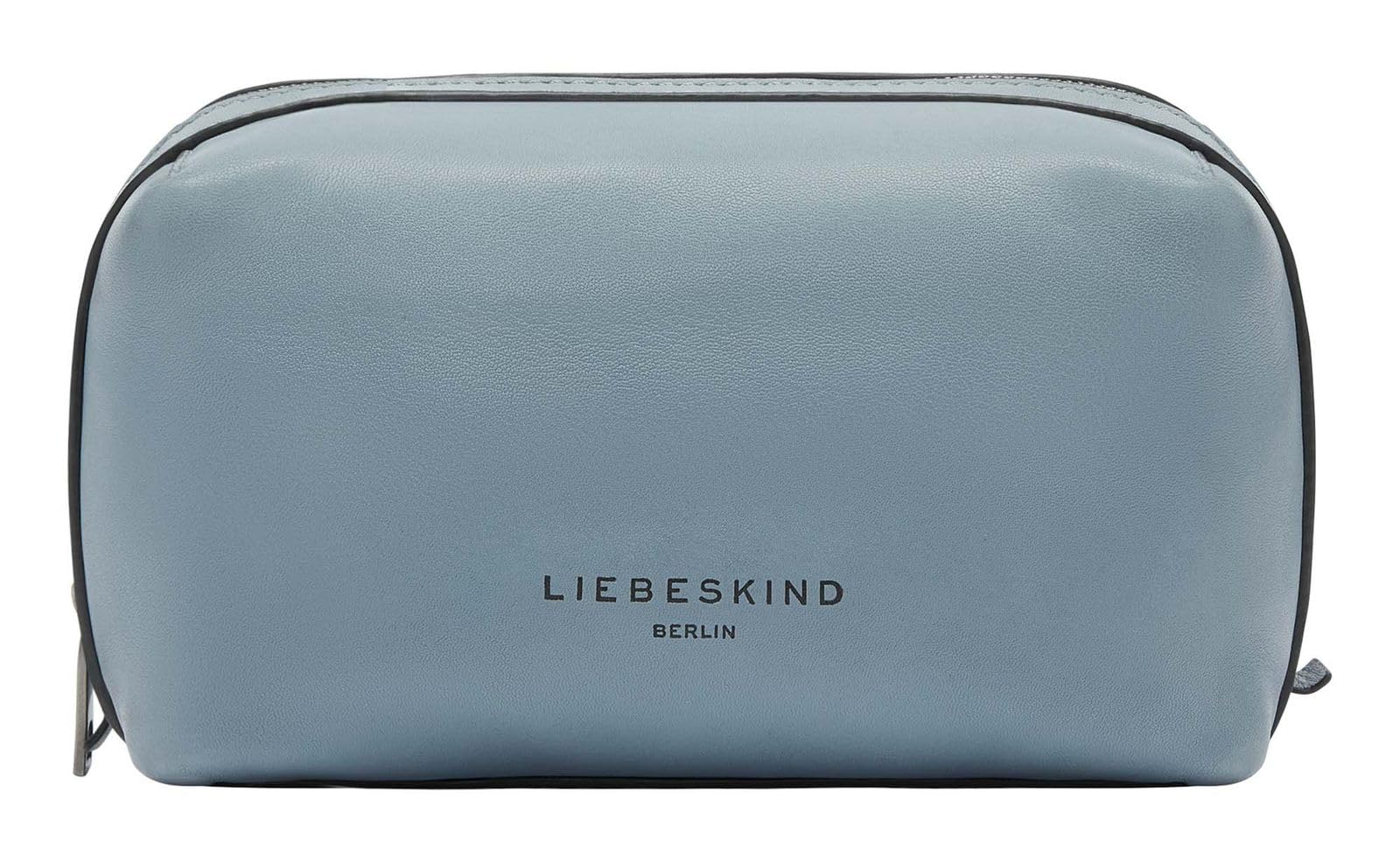 LIEBESKIND BERLIN Leather utility bag toiletry bag Hera Sheep Natural Pouchette Beauty Blue Heaven