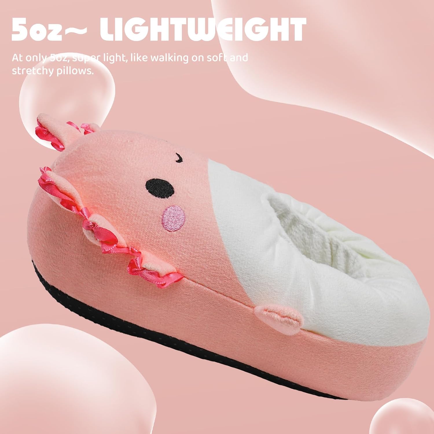 IceUnicorn Toddler Slippers Kids Cute Funny Animal House Shoes Girls Boys Christmas Fluffy Bedroom Indoor Slipper, Cat, Bunny, Unicorn, Axolotl, Fox