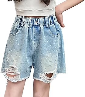 Conjunto de pantalones rojos para niña con diamantes de imitación para ropa informal, juegos al aire libre y fiestas. Cintura elástica cómoda para las altas chicas rojas