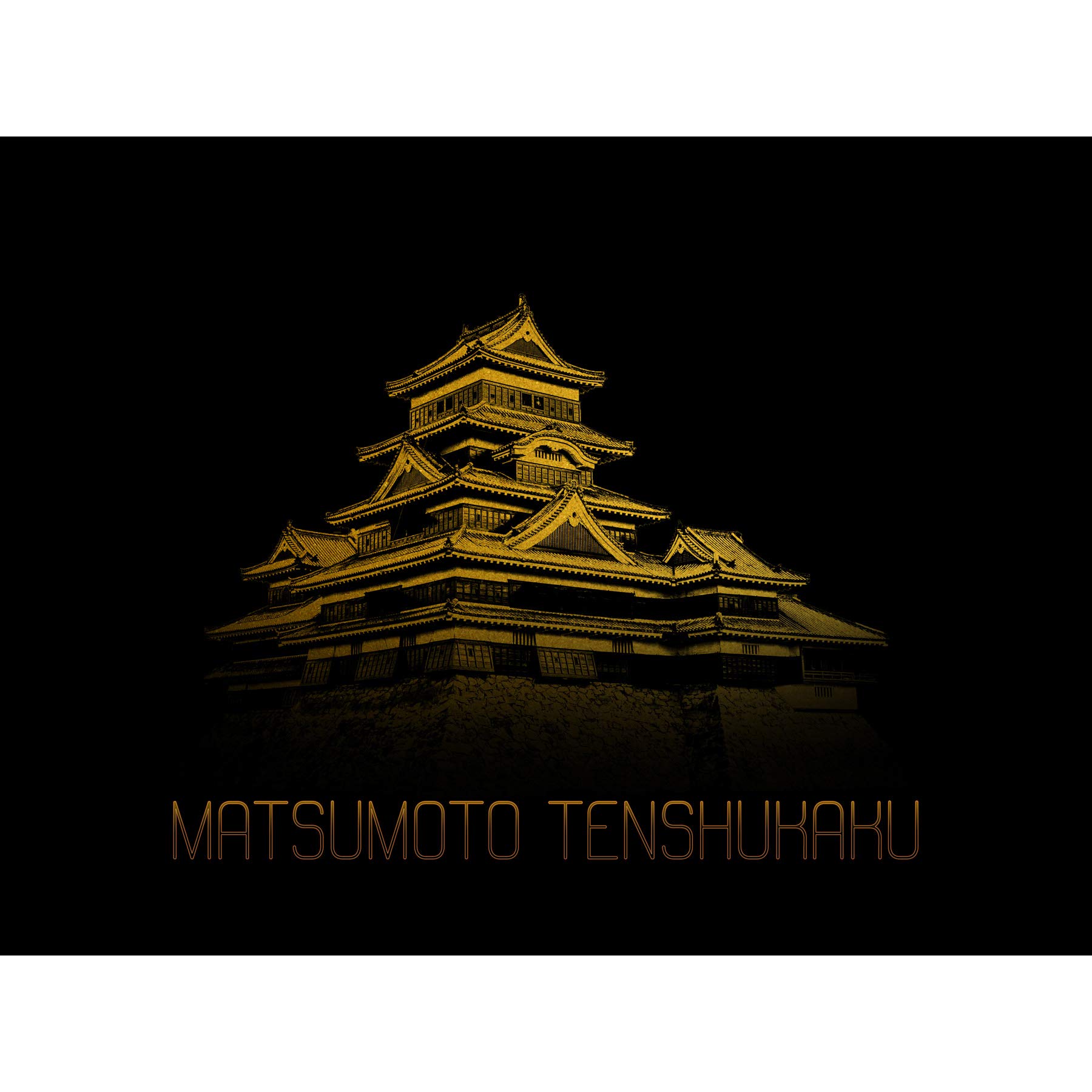 Matsumoto Tenshukaku Castle Iconic Japan Landmark Premium Wall Art Canvas Print 18X24 Inch