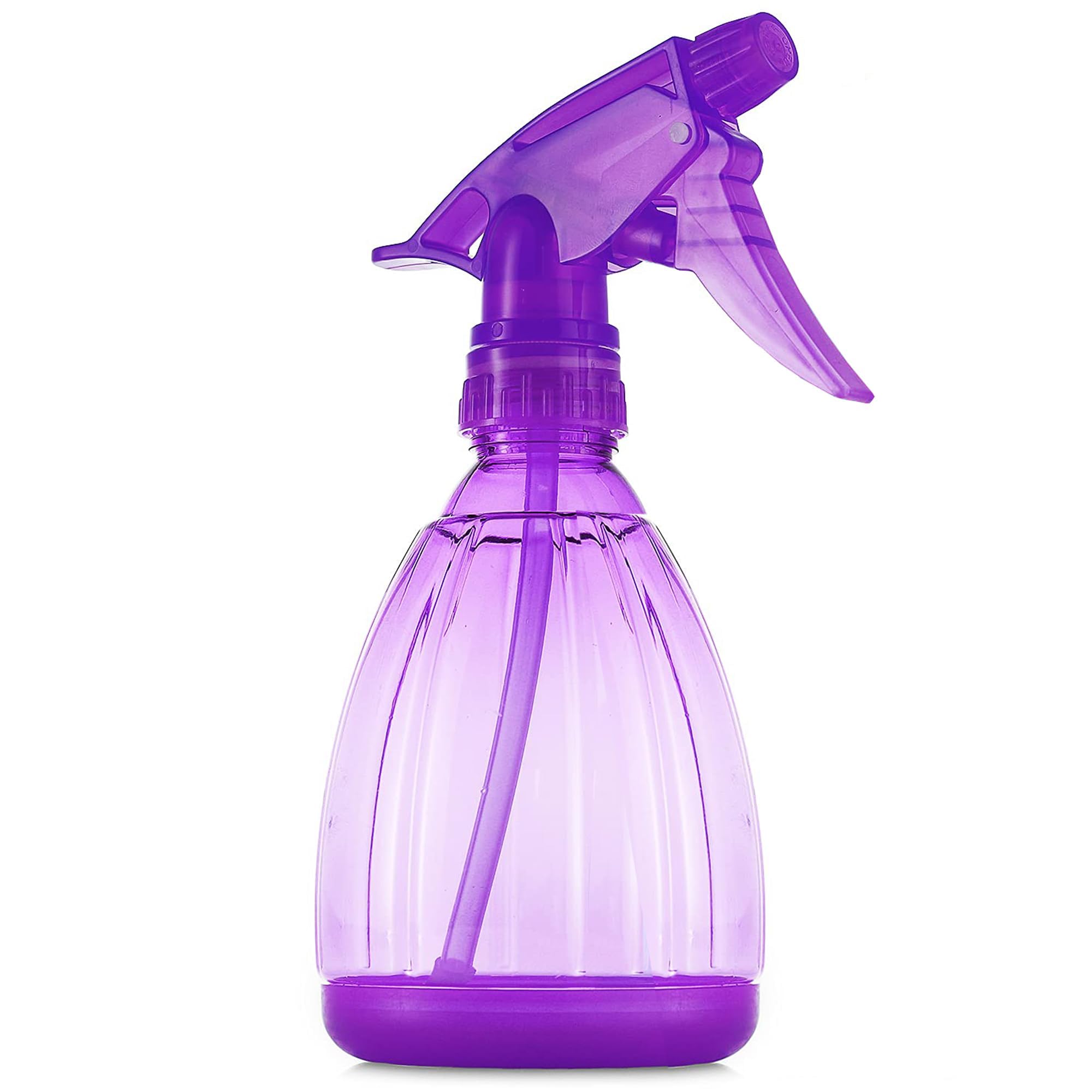 DilaBee Purple Spray Bottle (1-Pack 12oz) Empty Spray Bottle for Hair, Plants, Cleaning Solutions, Cooking. Squirt Bottles for Chemicals, Garden Mister, Water Mister for Plants - Food-Grade BPA-Free