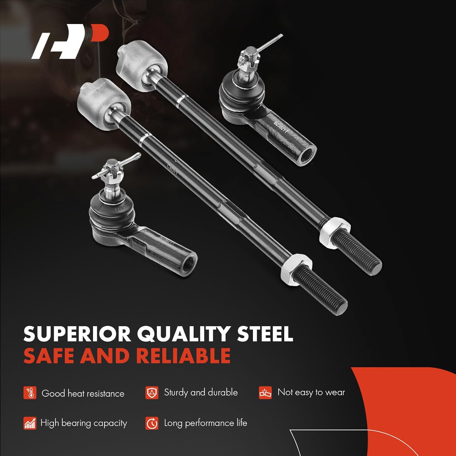 A-Premium Set of 8, Front Sway Bar Link, Lower Ball Joint, Inner & Outer Tie Rod End, Compatible with Toyota Corolla 1996-2002