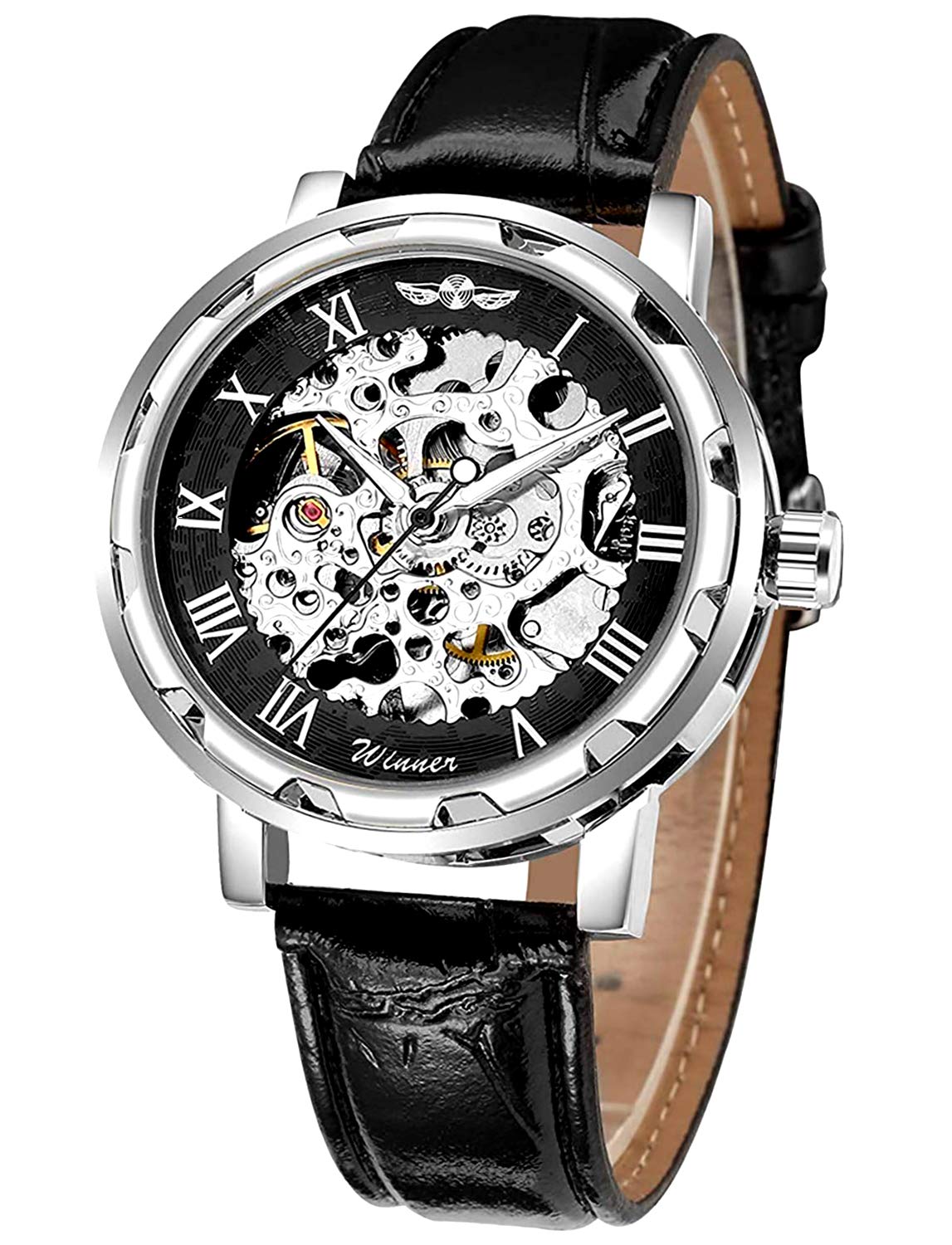 Men's Mechanical Elegant Skeleton Hollow Dial Wrist Watch