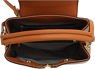 EVVE Women's Small Satchel Bag Classic Top Handle Purses Fashion Crossbody Handbags with Shoulder Strap