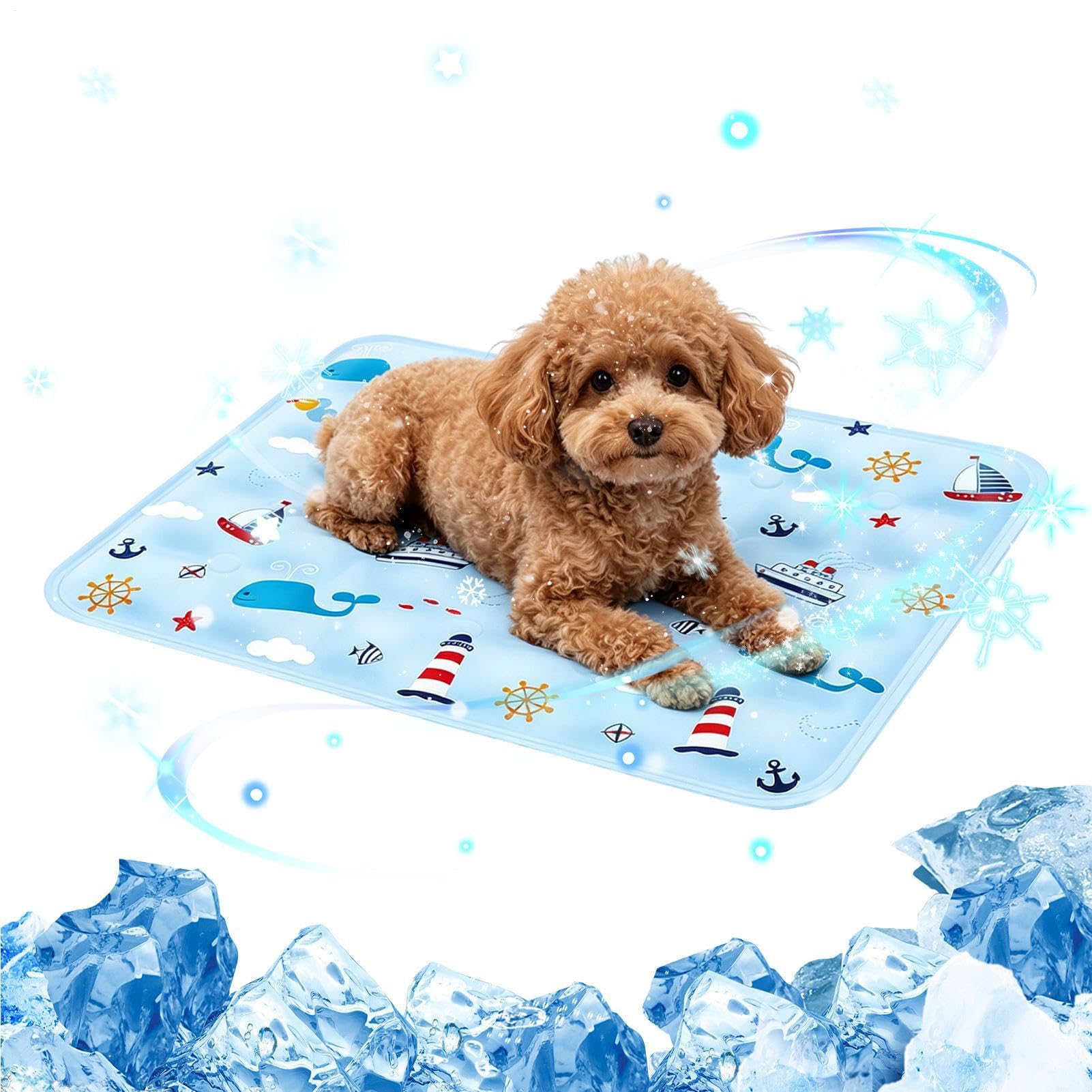 Tapis de refroidissement pour chat et chien idéal pour les voyages en voiture et le camping