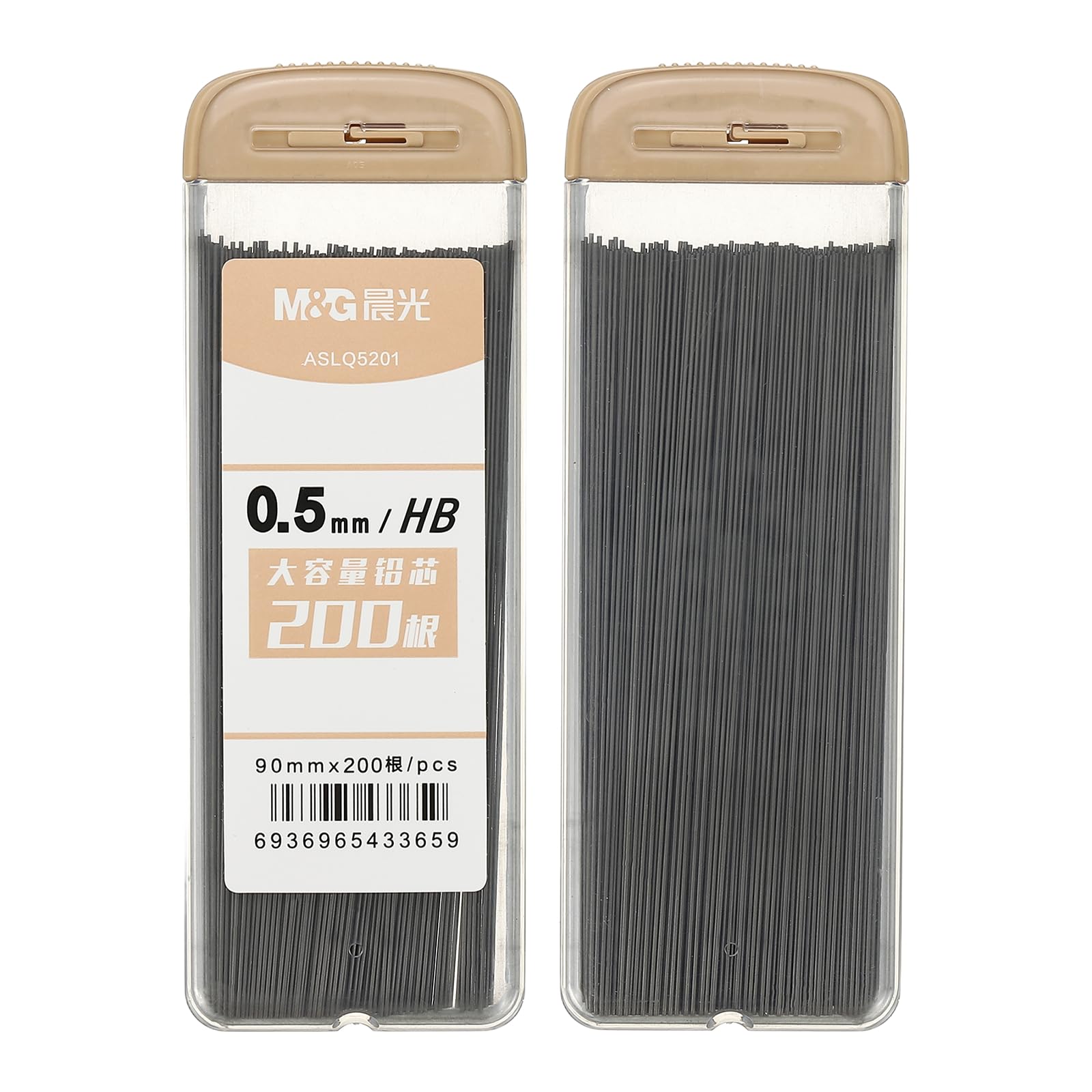 PATIKIL 400Pcs HB Mechanical Pencil Lead, 0.5mm Black Lead Refill Break Resistant Pencil Refills for Writing Office Supplies, Pink