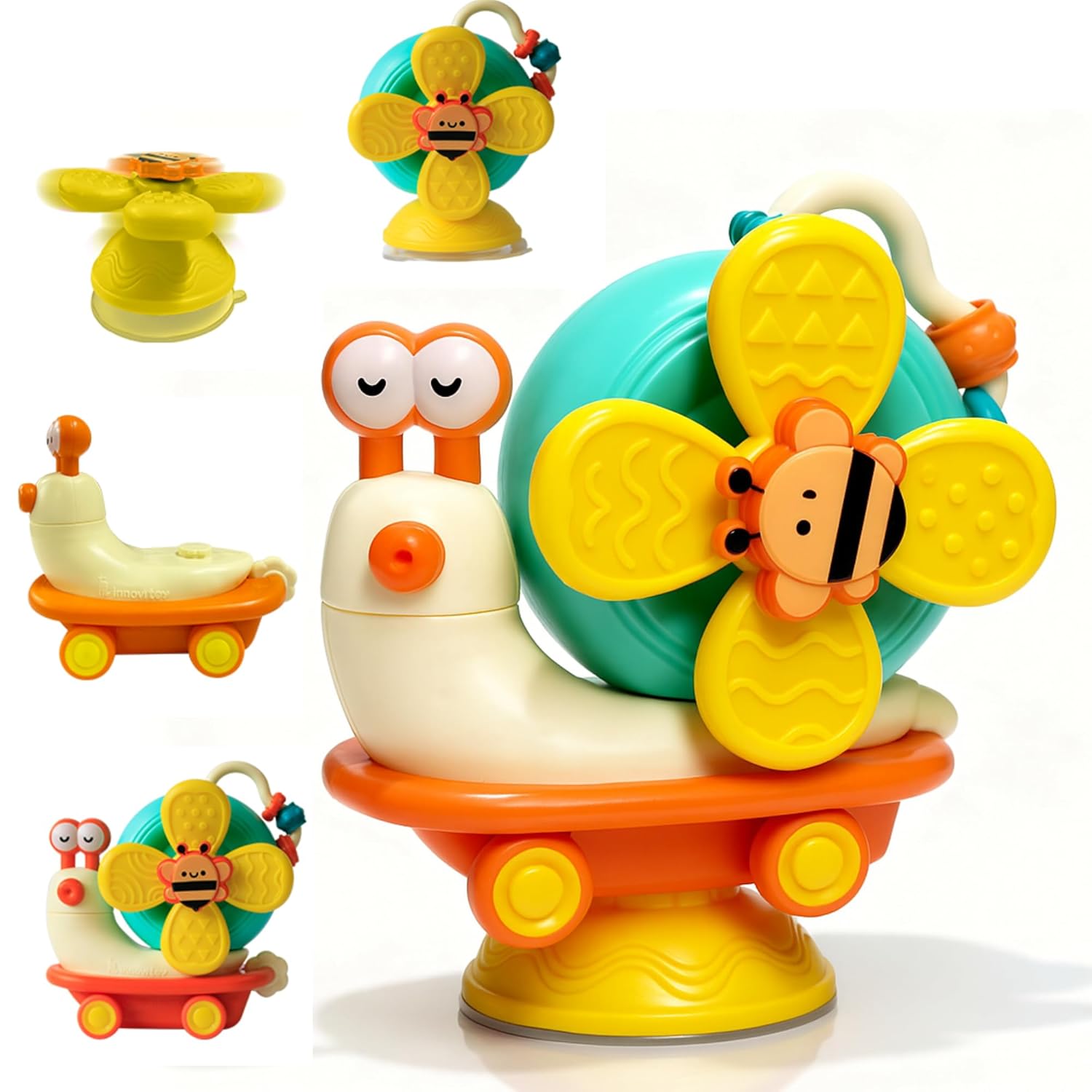 5 Modes of Play Yellow Snail Spinner...