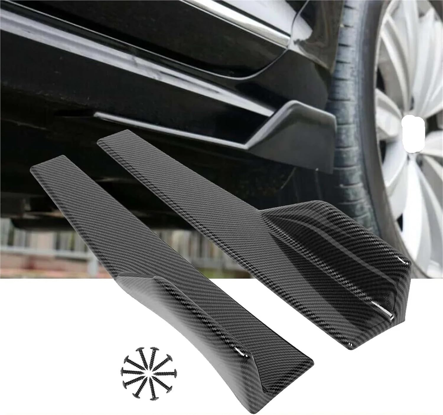 Universal Compatible For BMW X6 G06 X6M XDrive30i XDrive35i XDrive40i XDrive28i 2019 2020 2021 Side Skirt Body Kit Spoiler Car Accessories(Black)