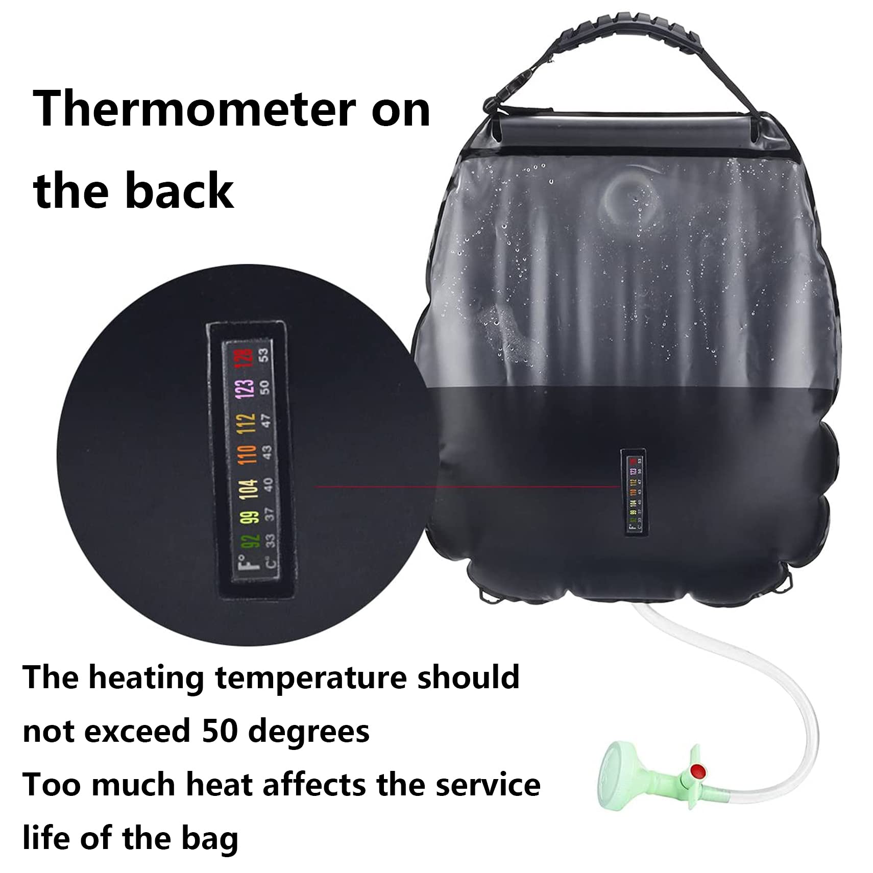 Doccia Da Esterno 20 L Con Soffione - Per Viaggi E Campeggio