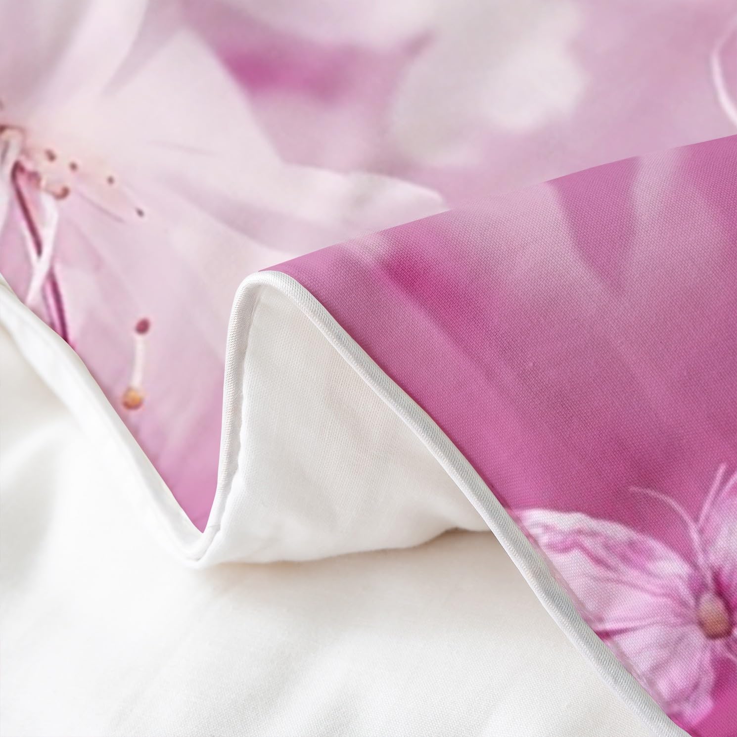 Loussiesd Juego de ropa de cama de 100% algodón, 155 x 220 cm, diseño de mariposas, juego de funda nórdica con estampado de caballos, juego de ropa de cama de princesa con diseño de animales