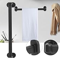 Vista 5 de NUOBESTY Toallero sin perforación, soporte de pared para baño, cocina, dormitorio, multiuso, ahorro de espacio, con acabado liso