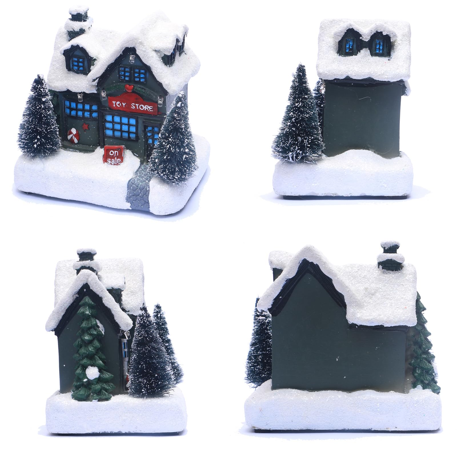 Weihnachtsdorf Haus mit RGB Licht Spielzeug Store Szene Weihnachtsdekoration