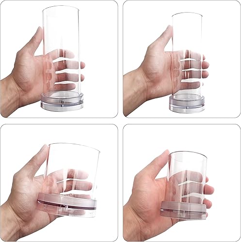 Miniatura 4 de MILIVIXAY Juego de moldes para velas cilíndricas, 4 moldes de vela de pilar, moldes de vela de plástico para hacer velas, moldes de fabricación de