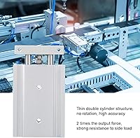 Vista 4 de Cilindro de aire, cilindro neumático, cilindro de aire DoubleRod, cilindro de riel alto, para la industria química, textil (7 tiempos opcionales)