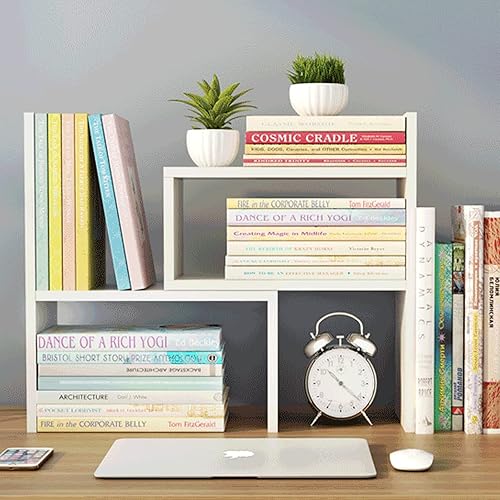 Miniatura 5 de Organizador de escritorio, estante de almacenamiento de oficina, estante de exhibición ajustable, organizador de escritorio versátil, organizador de