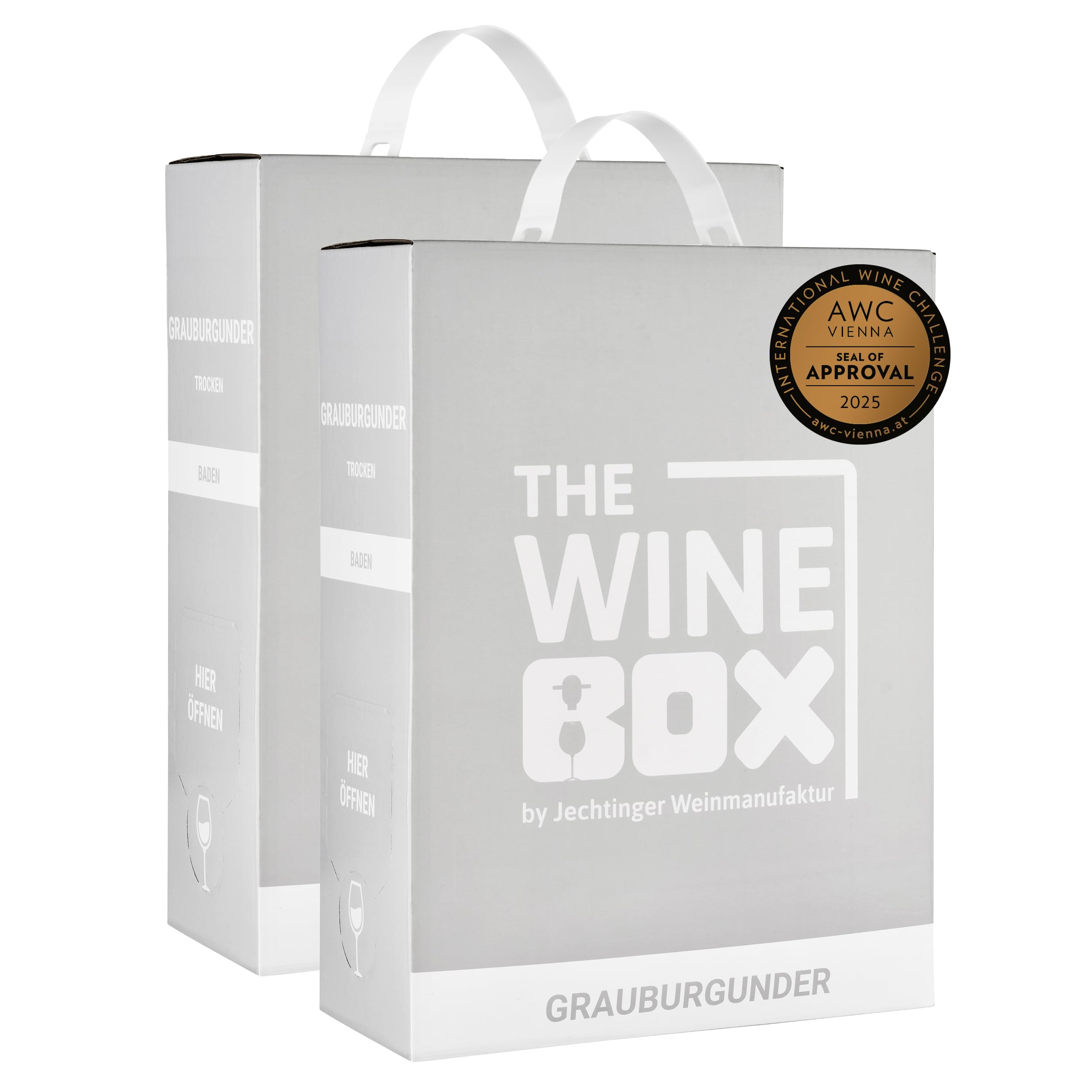 The Wine Box Grauburgunder trocken – Wein Box Jechtinger Weißwein vom Kaiserstuhl mit zarten…