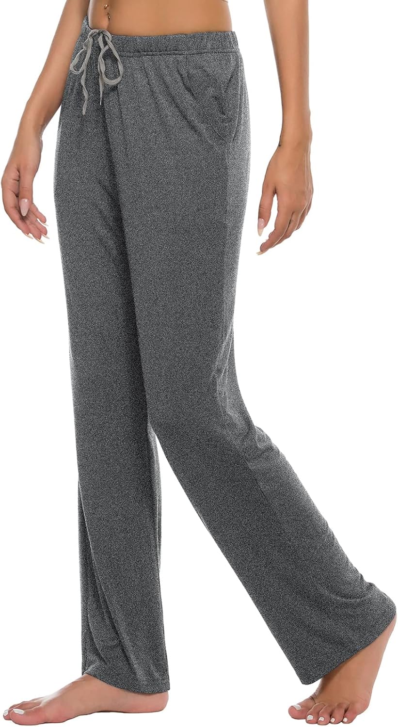 JINSHI Womens Pajama Pants with Pockets Soft Comfortable Lightweight Elastic Drawstring Modal Pajama Bottoms Lounge Pants - Image 4