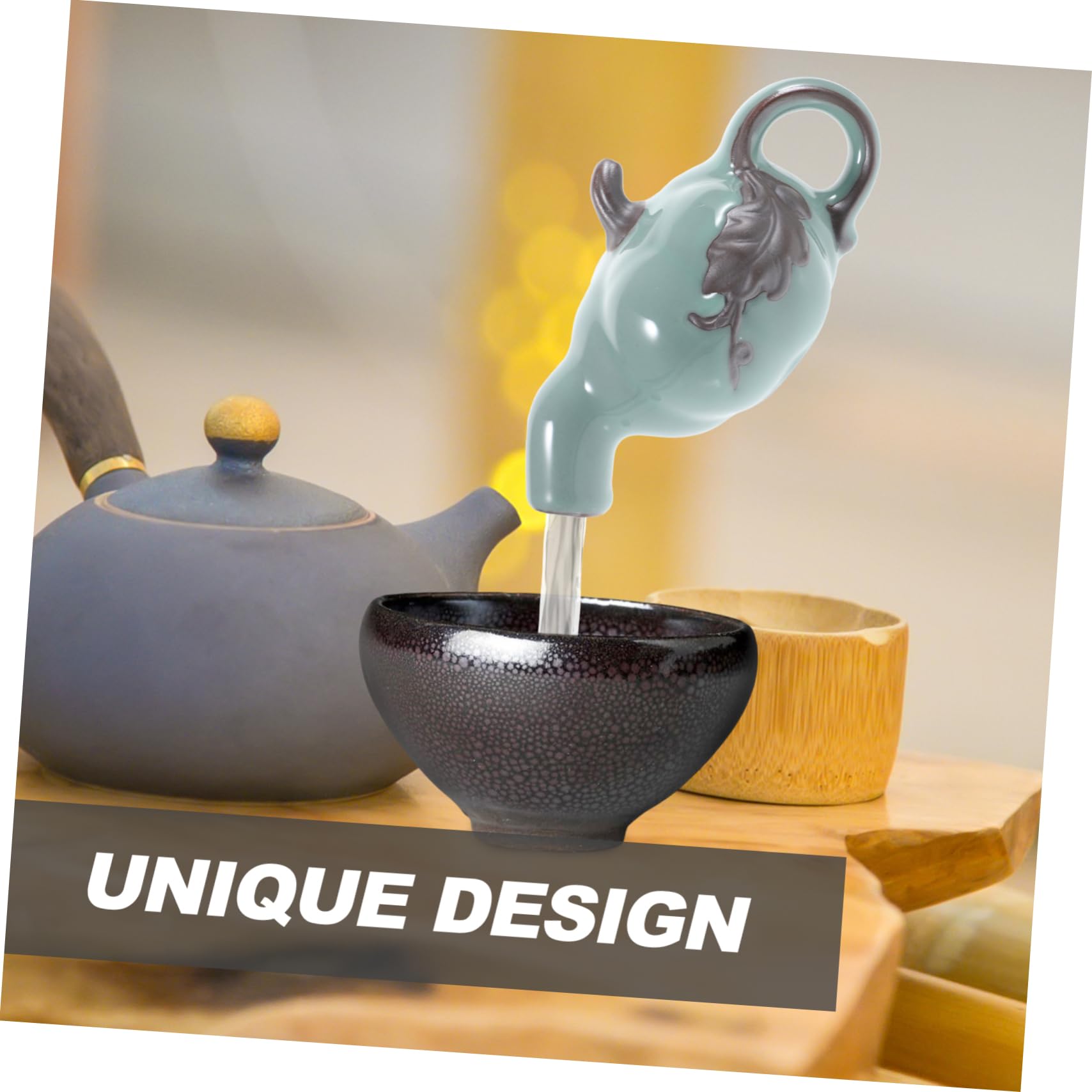Tabletop Fountain With Light Battery/USB Operated Mini Indoor Water Fountain Feature Zen