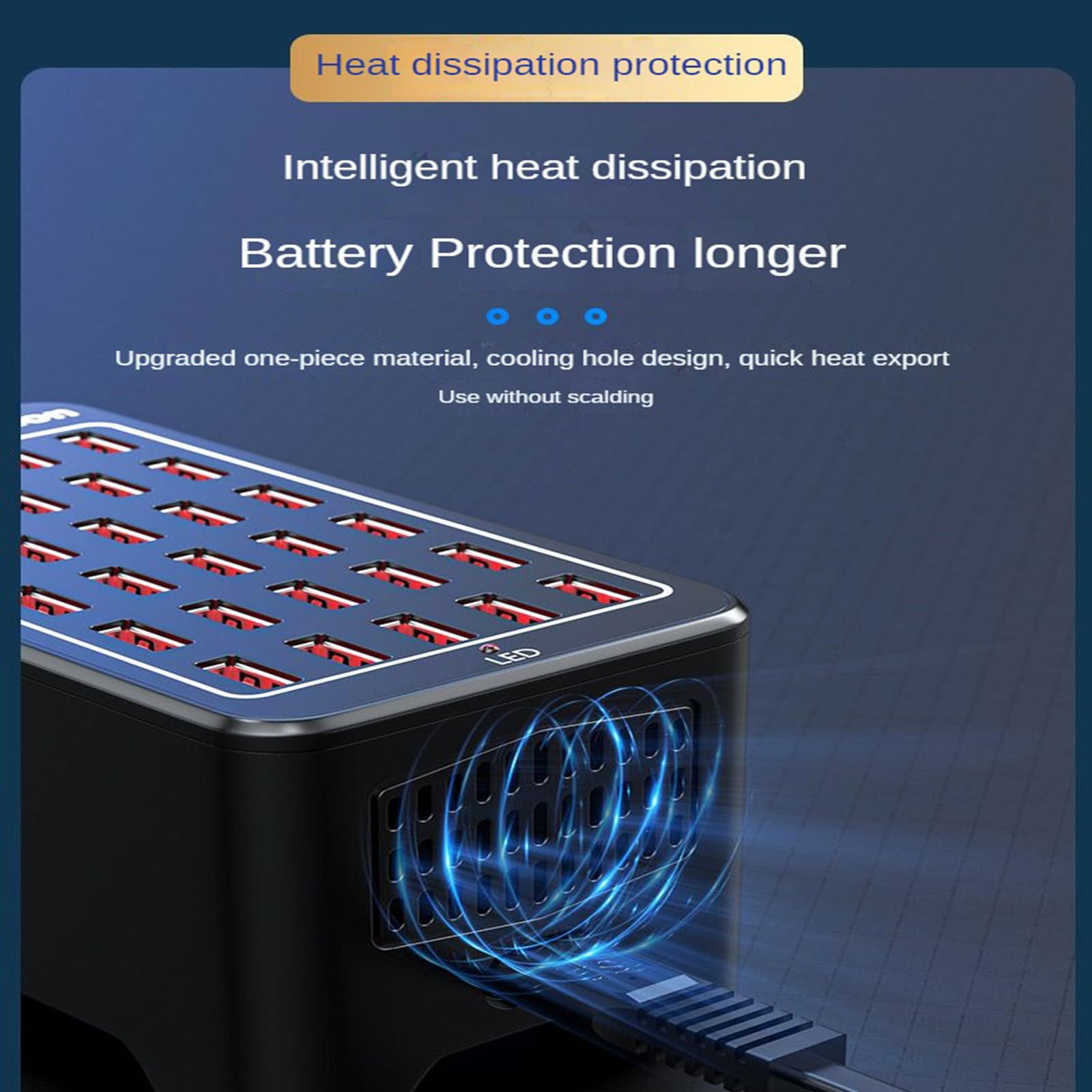 Chargeur Rapide Haute Puissance 150 W Chargeur 30 Ports Chargeur USB multiport Protection de Charge Multiple Compatible avec Une Large Gamme de, 25 USB