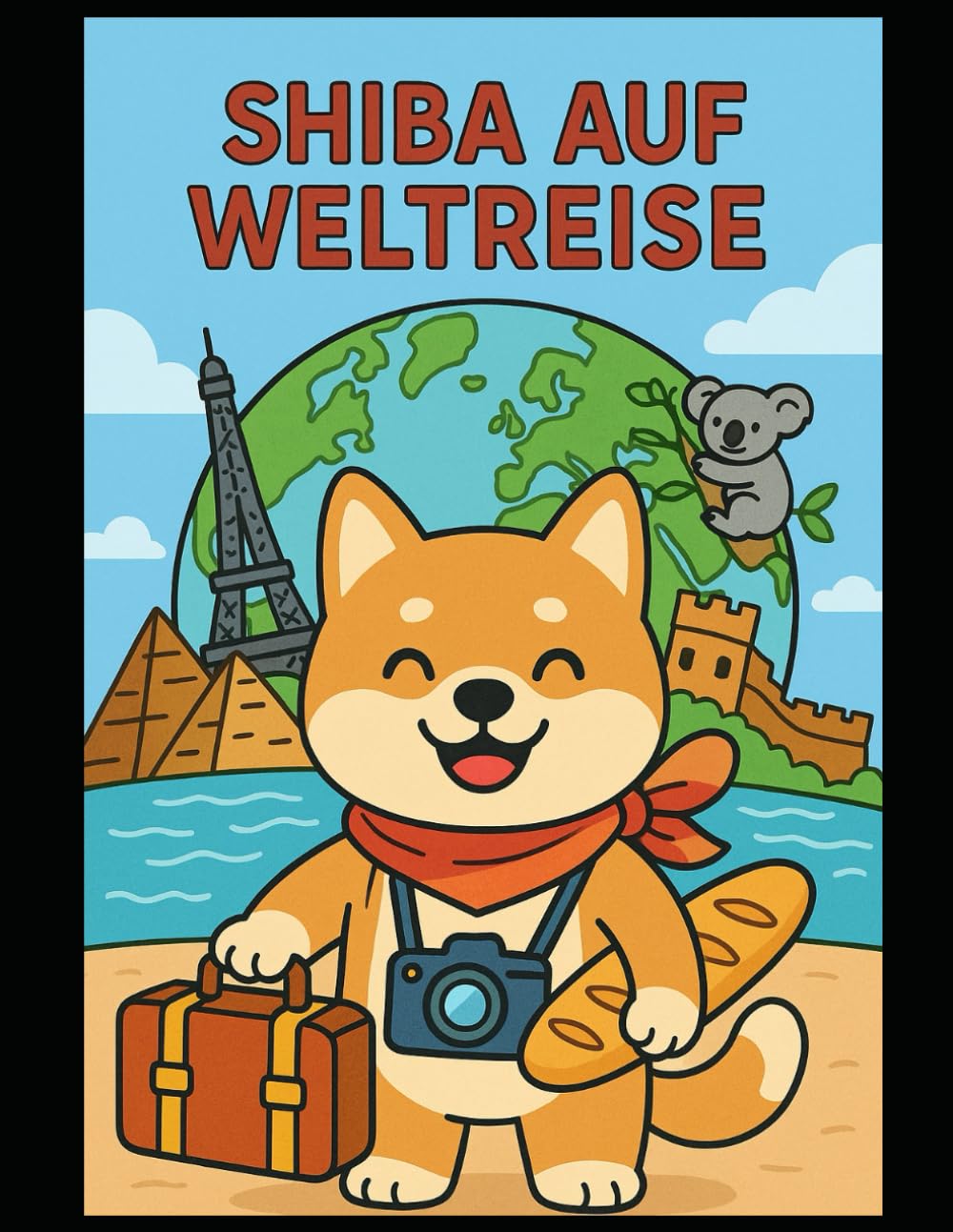 Shiba auf Weltreise – Malbuch für Kinder 4–8: 66 Ausmalbilder | Einseitig gedruckt | Dicke Linien & große Flächen (Shiba Inu's Welt)