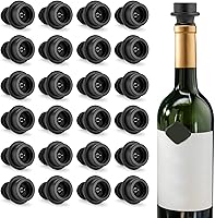 Vista 11 de WOTOR Tapones de vino - Protector de vino al vacío, conservador y sellador (negro, 6 piezas)