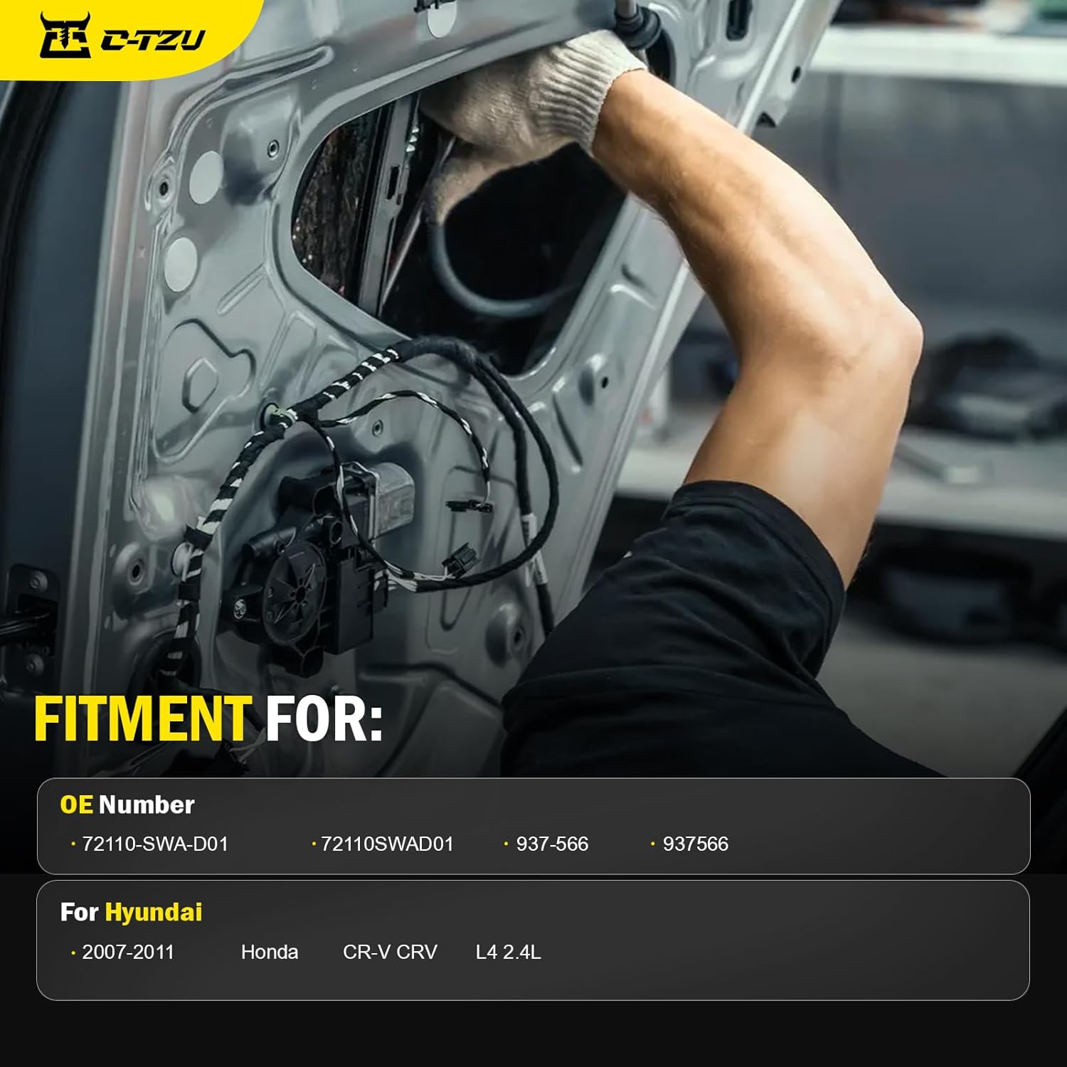 Front Right Passenger Side Power Door Lock Actuator for Honda CR-V CRV 2007-2011, Replacement for 72110-SWA-A01, 72110SWAA01 - Fits EX EXL EX-L LX SE 2.4L L4 Models