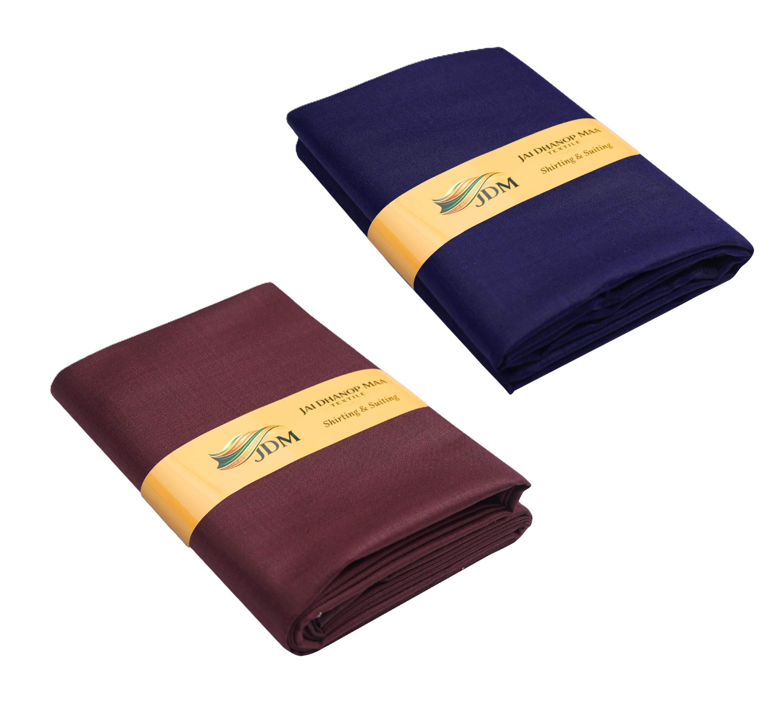 Premium Cotton Blend Shirt Fabric Combo, Pack of 2 Unstitched Pieces, 2.25 Meter Each, Soft and Durable-image-4