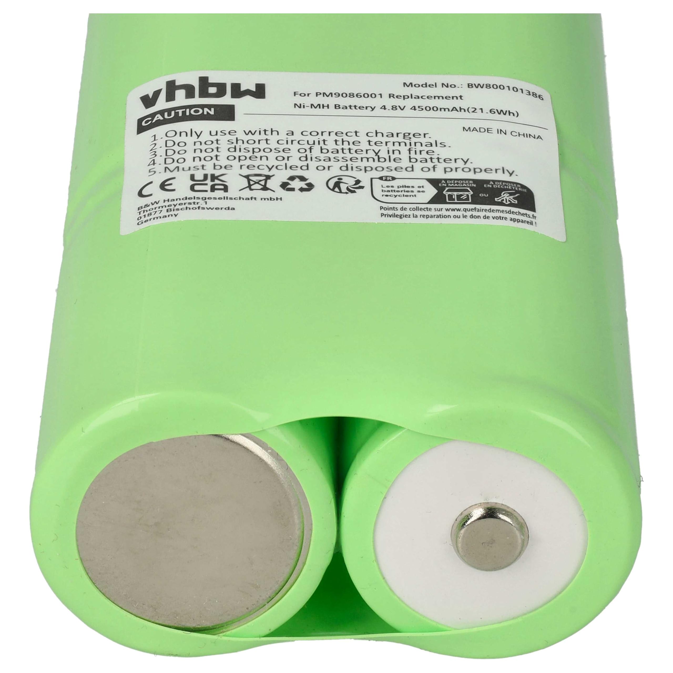 vhbw 2X Akku kompatibel mit Fluke 99 | 98, 97, 96, 96B, 92B, 983, 95, 99B, 98 Auto, 97 Auto Messgerät (4500 mAh, 4,8 V, NiMH)
