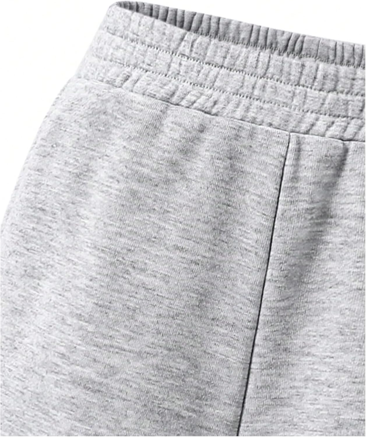 Girl's Baggy Sweatpants Elastic Waist Wide Leg Pants Joggers Track Sweat Pants Trouser 2 Pack - Image 5