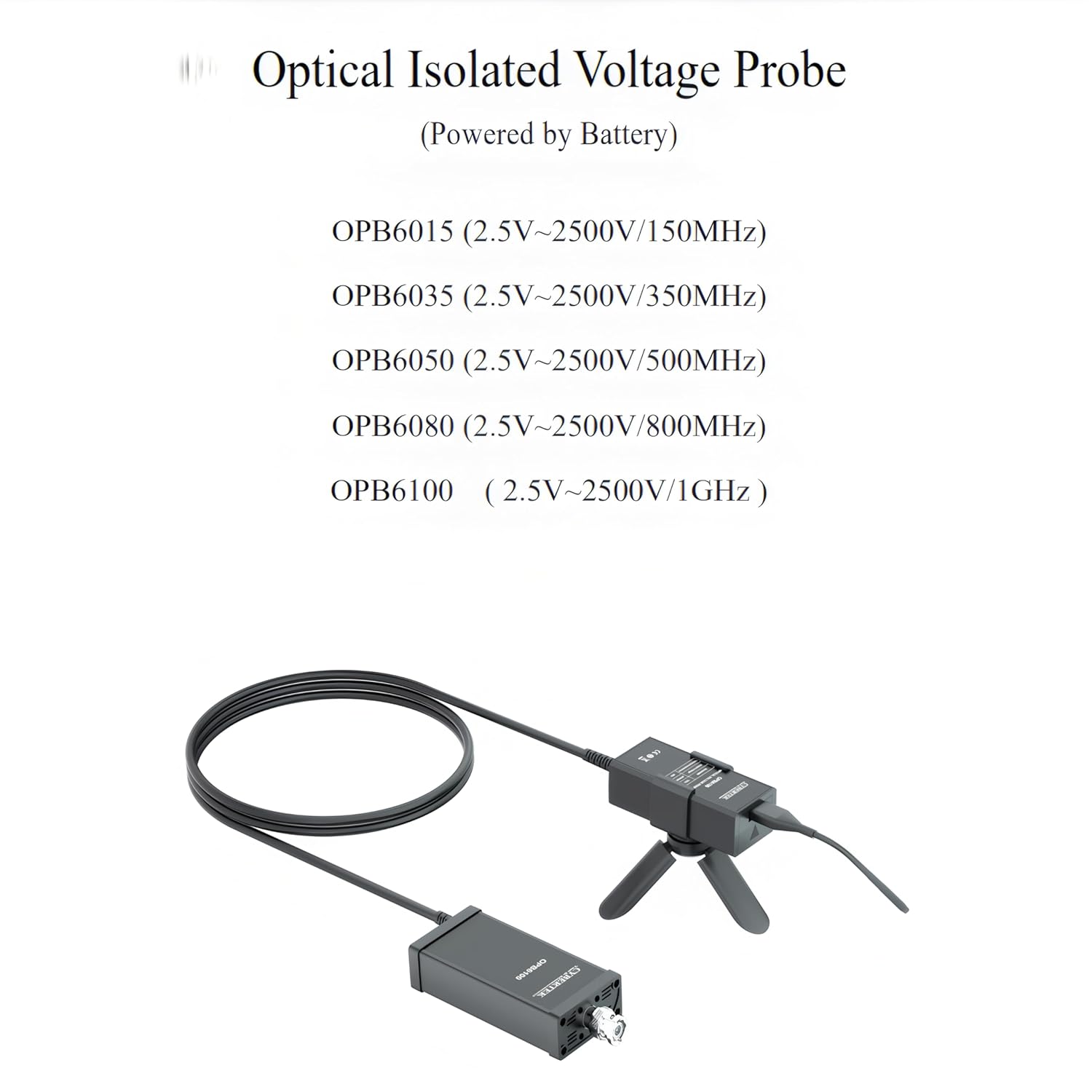 CYBERTEK Optical Isolated Voltage Probes OPB6015 OPB6035 OPB6050 OPB6080 OPB6100 Oscilloscope Probe 150MHz 350MHz 500MHz 800MHz 1GHz Precision ≤±1% Isolated Voltage ±60kV(OPB6080 800MHz)