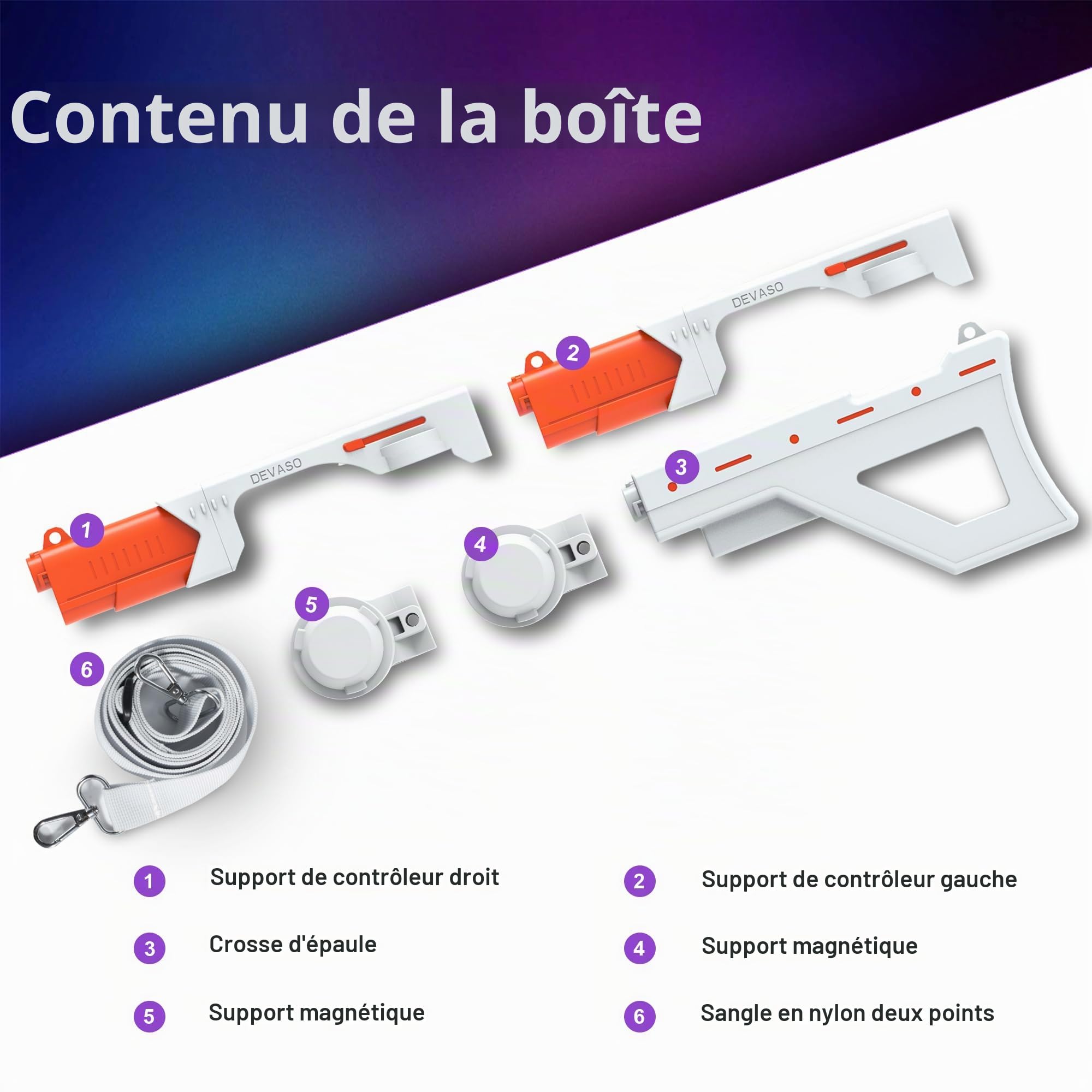 Support magnétique pour pistolet/mitraillette modèle VR/Pistolet pour PSVR2, support de poignée à libération rapide pour jeux de tir PlayStation VR2