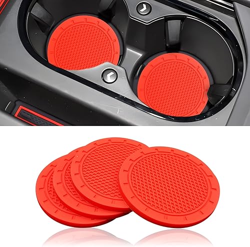 4 posavasos para automóvil, antideslizantes, accesorios universales para el interior del vehículo, adecuados para la mayoría de los accesorios