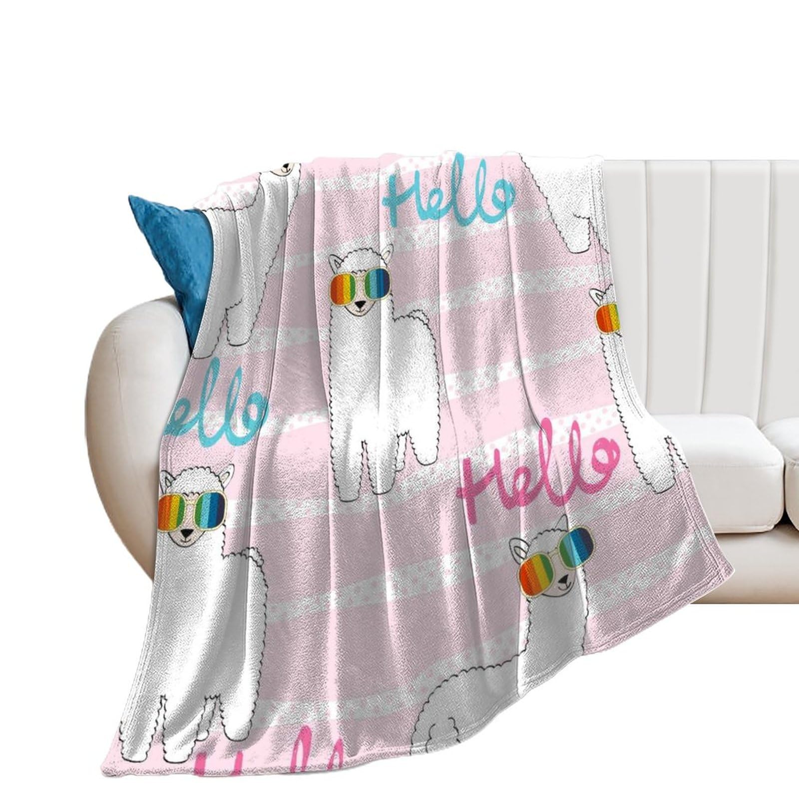 Plaid Canapé Anti-Frissons Couverture Polaire Flanelle Lit Douce