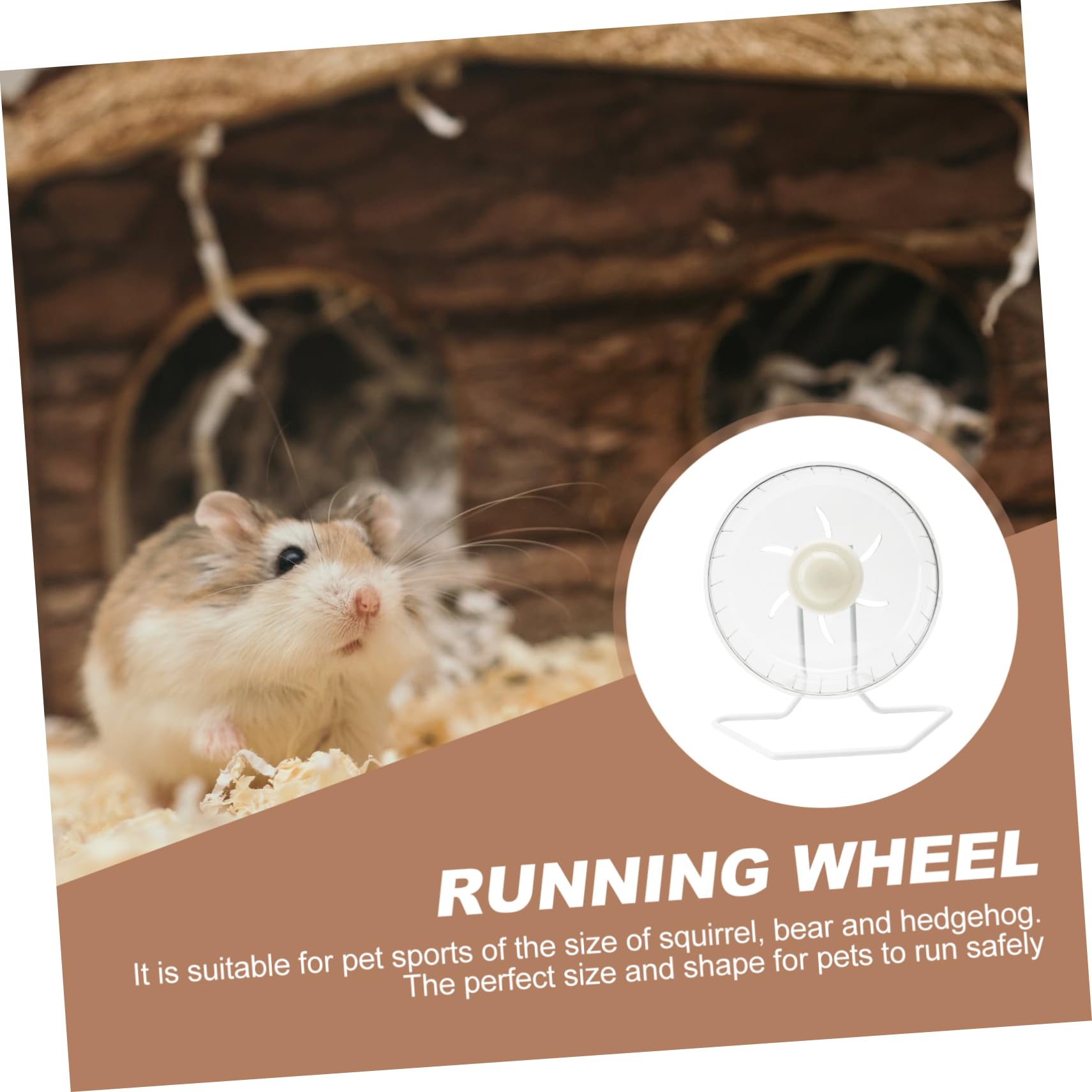 Leises Exercises aus Kunststoff und Hamster Geräuscharm Hamsterlaufrad Eisen mit Langeweile Fun zur Bekämpfung für Mäuse im Käfig