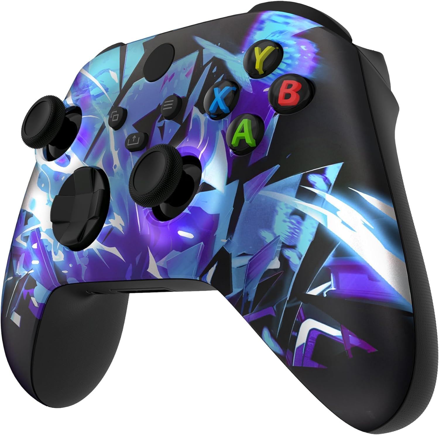Custom Controllerzz Graffiti Controller Bundle – Includes Graffiti Custom Wireless Controller for Xbox Series X/S, Xbox One, PC & Braided USB-C Cable & Universal Protective Case