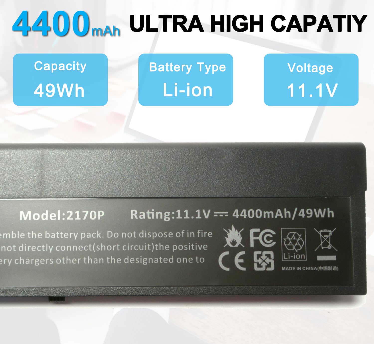 XITAIAN MI04 MI06 11,1 V 5200 mAh zamienny akumulator do laptopa HP EliteBook 2170p Series HSTNN-OB3L HSTNN-YB3L HSTNN-YB3M HSTNN-UB3W