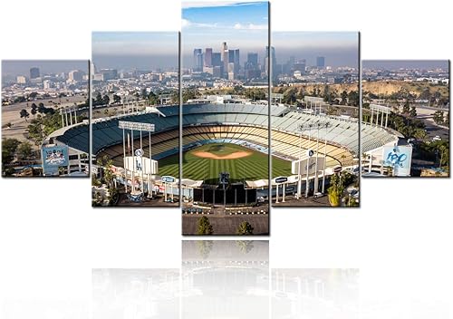 TUMOVO 5 pièces Stade Images sur Toile 60''Wx32''H Artwork-13