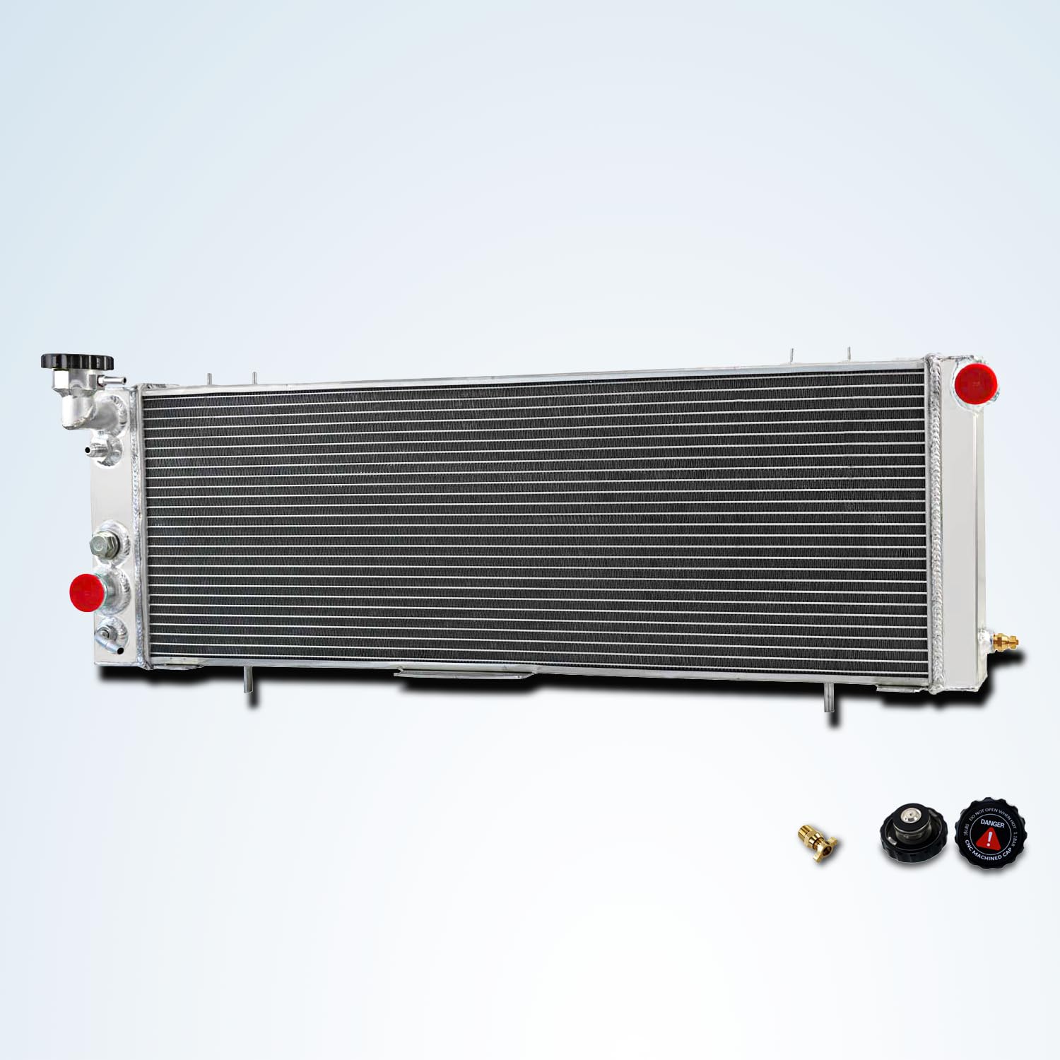 Resfriador 4 Row All Aluminum Radiator Compatible With 1991-2001 Jeep Cherokee XJ Comanche 2.5L 4.0L L4 L6 1992 1993 1994 1995 1996 1997 1998 1999