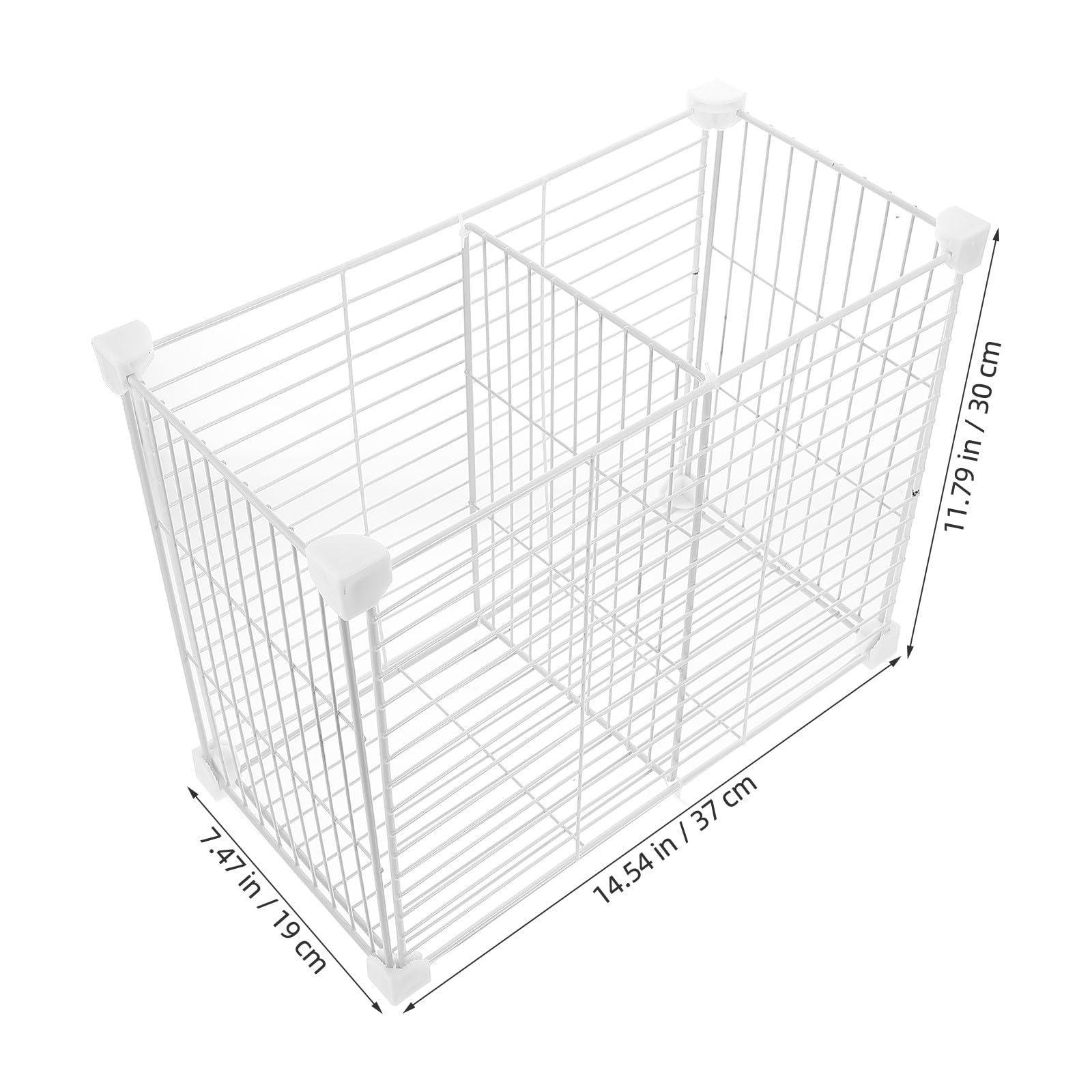 Uonlytech Organizador para Congelador Rejilla de Hierro y Cesta Inferior, Divisiones Internas para Almacenamiento Fácil y Categorización en Refrigeradores y Despensas